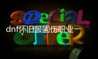 dnf怀旧服固伤职业一览
